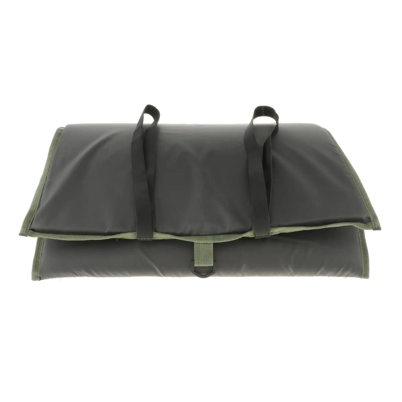 Tapis de décrochage pliable vert pour pêche à la carpe - Matériel de pêche pratique et transportable