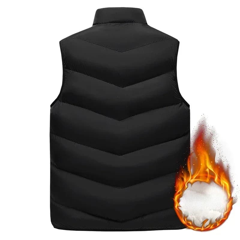 Veste polaire pêche sans manches 2023 - Zip chaud hiver épais - Grande taille pêcheurs