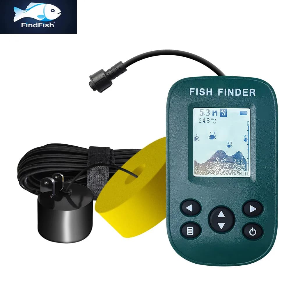 Sondeur portable FindFish intelligent pour détection poissons en mer et lac avec alarme