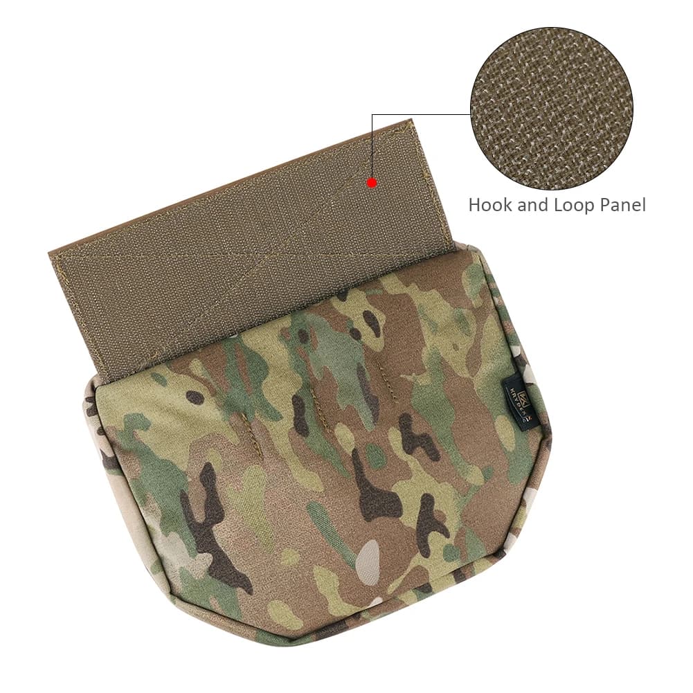 Poche drop tactique KRYDEX pour gilet JPC - Sac banane utilitaire pour accessoires de pêche