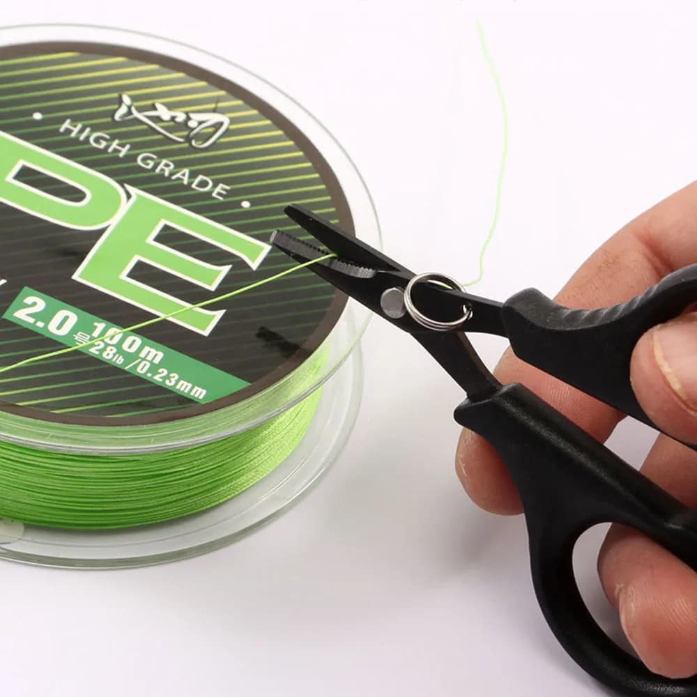 Pince coupe-ligne titane pêche carpe - Ciseaux acier inoxydable coupe PE tresse accessoire