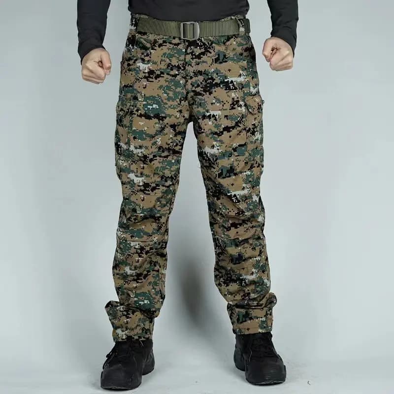 Pantalon cargo tactique SWAT 2024 pour hommes - Imperméable camouflage - Multi-poches pêche travail