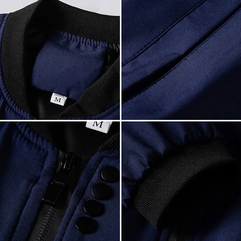 Veste de pêche baseball automne M-4XL homme - Veste coupe-vent vélo manches longues zippée