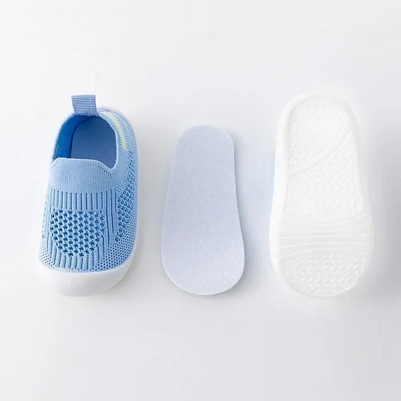 Chaussures bébé 0-3 ans maille tricot respirantes été anti-dérapantes pour initiation pêche