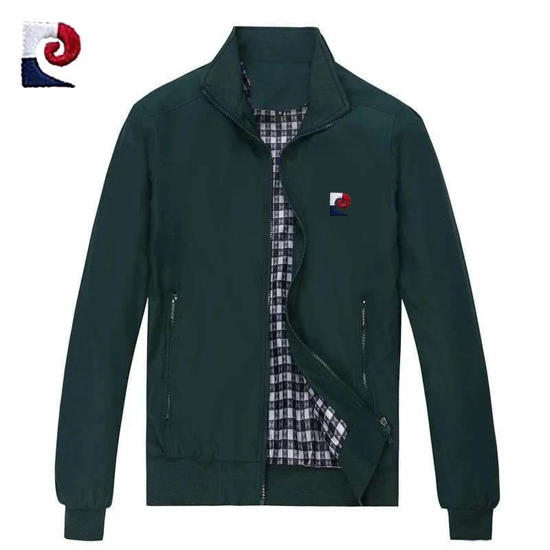 Veste col montant baseball homme printemps automne - Respirante qualité pêche M-6XL tailles pêcheurs