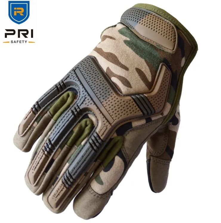 Gants tactiques PRI camouflage 90 jours fenêtre cuir protection mains pêche