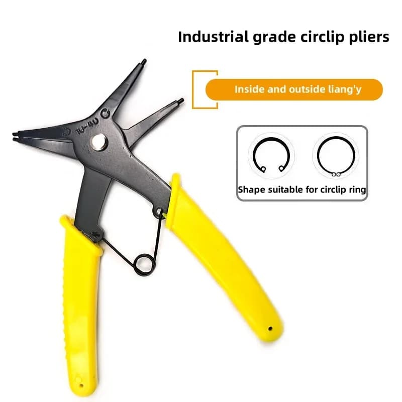 Pince à circlips 2 en 1 interne et externe pour pêche - Outil professionnel de retrait de bagues de retenue