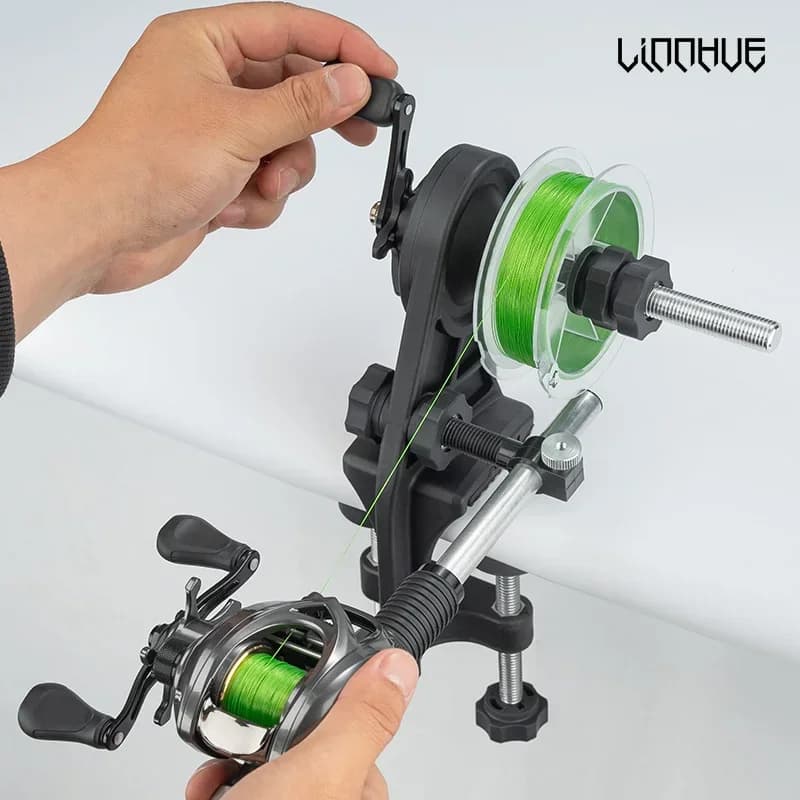 Bobineur de ligne de pêche léger LINNHUE antirouille robuste pour moulinet spinning et baitcasting