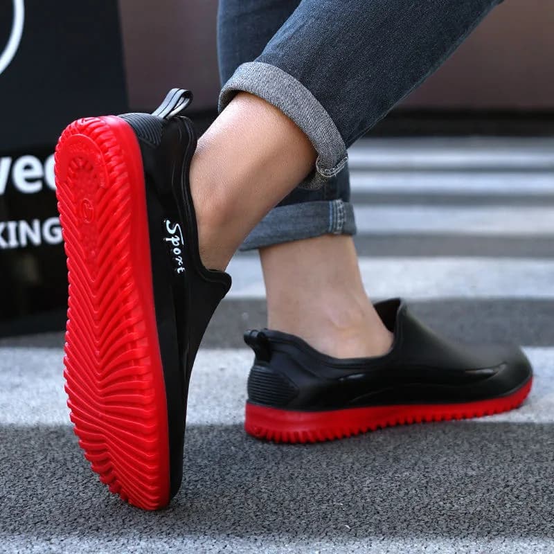 Bottes caoutchouc homme antidérapantes - Chaussures de travail et pêche imperméables