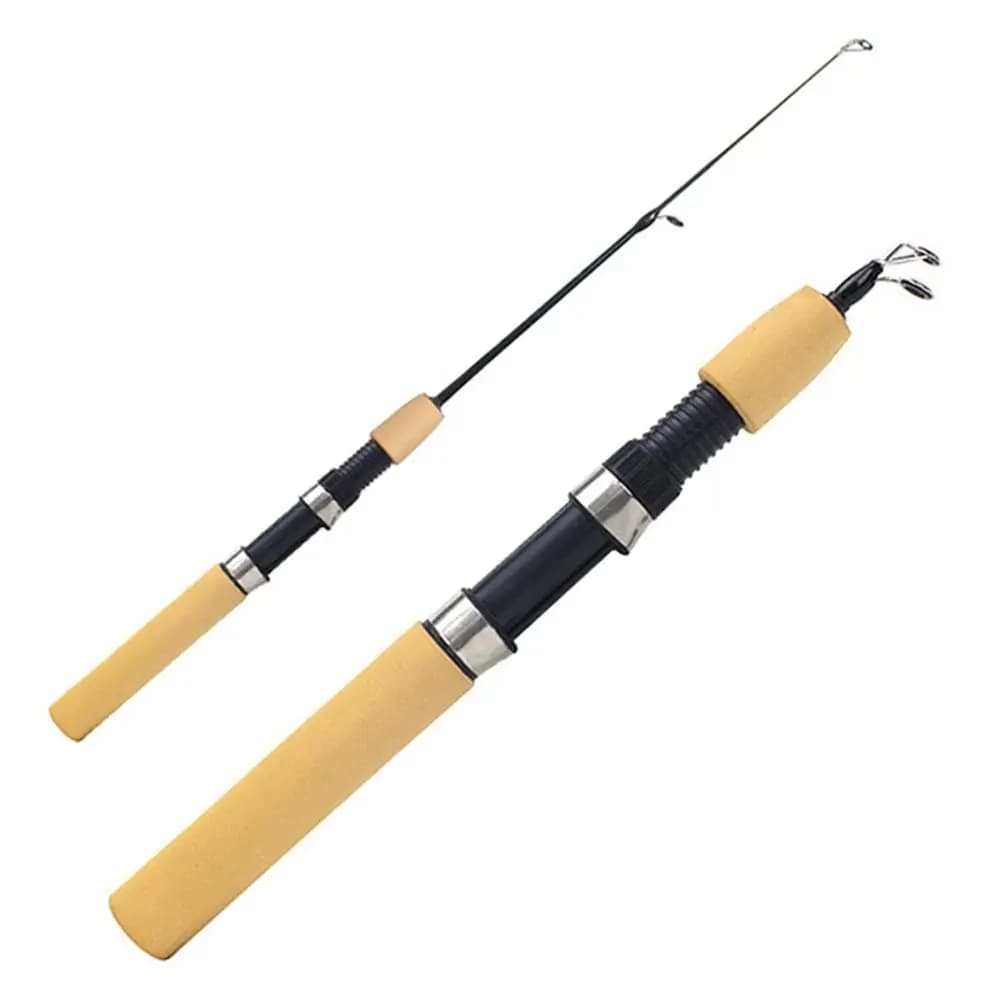 Canne à pêche sur glace rétractable portable 2023 - 60cm 80cm 1M pour pêche hivernale spinning