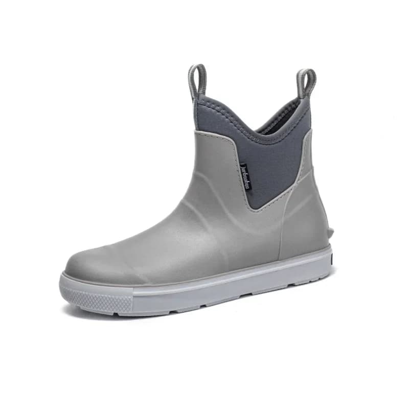 Chaussures de pluie homme courtes imperméables antidérapantes sport semelle EVA PVC confort