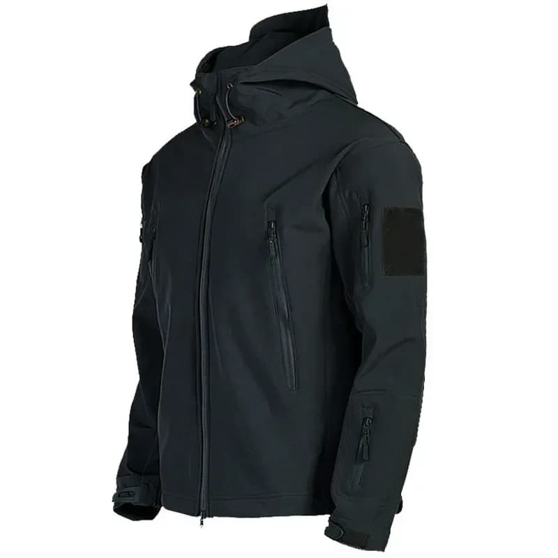 Veste tactique homme 2024 soft shell techwear coupe-vent imperméable chaude