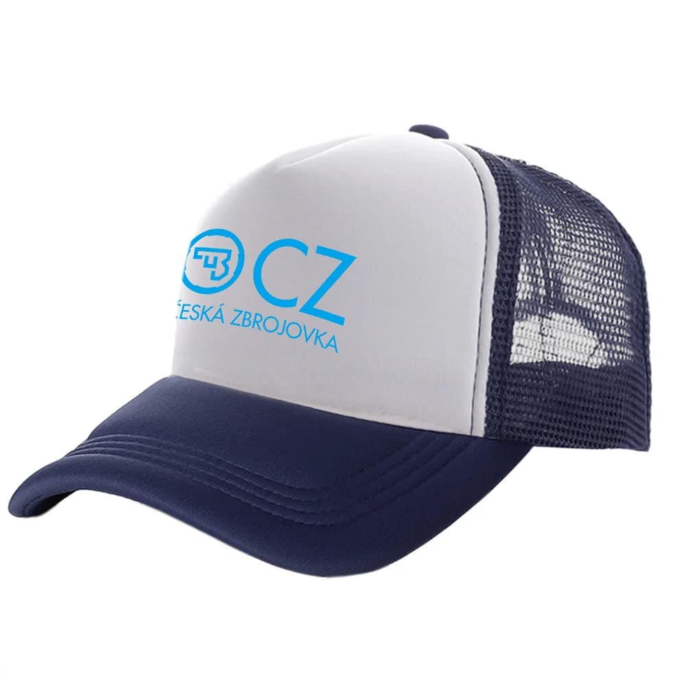 Casquette trucker Ceska Zbrojovka CZ firearms pour pêcheurs hommes unisexe mesh ventilation