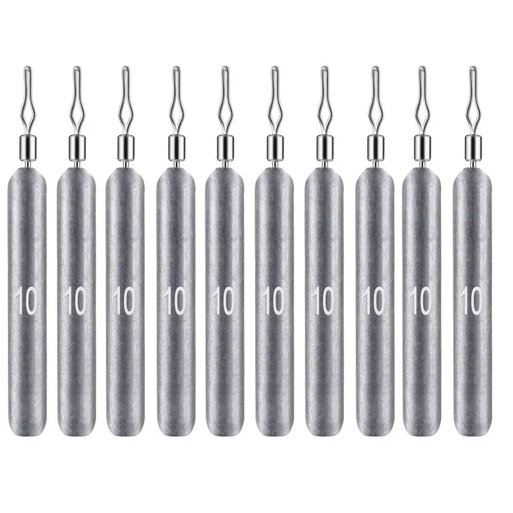 10 plombs pêche dropshot 3.5g à 20g pour pêche précise carnassiers et white bass