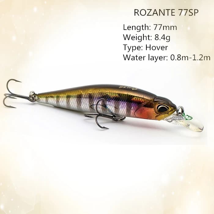 Leurre dur pêche minnow sinking 77mm 63mm jerkbait wobbleur pour truite et perche carnassier