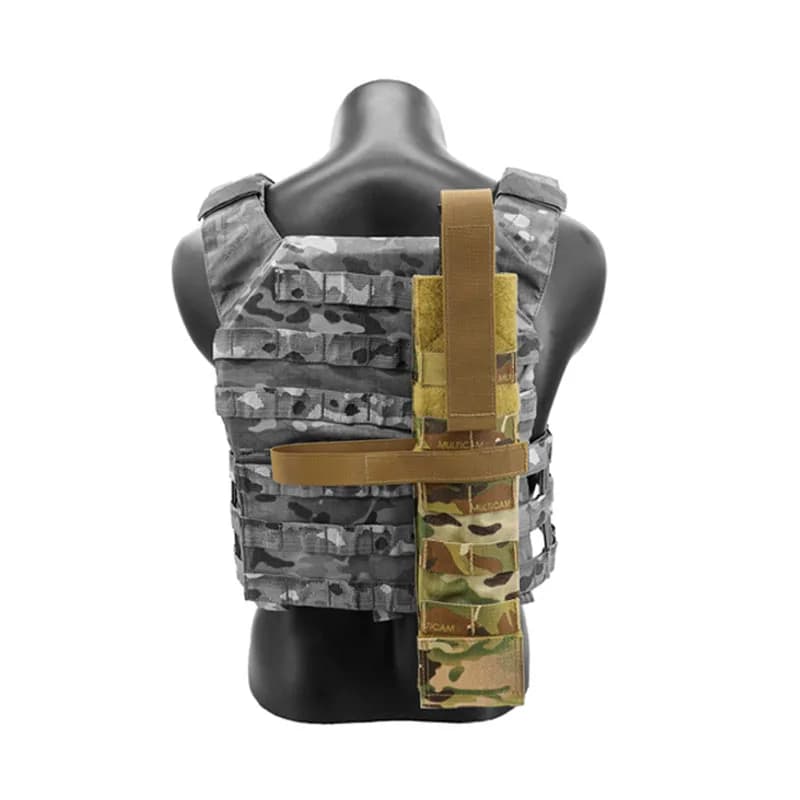 Poche multifonction MOLLE tactique pour outils de pêche - Porte-charge et rangement longue bande