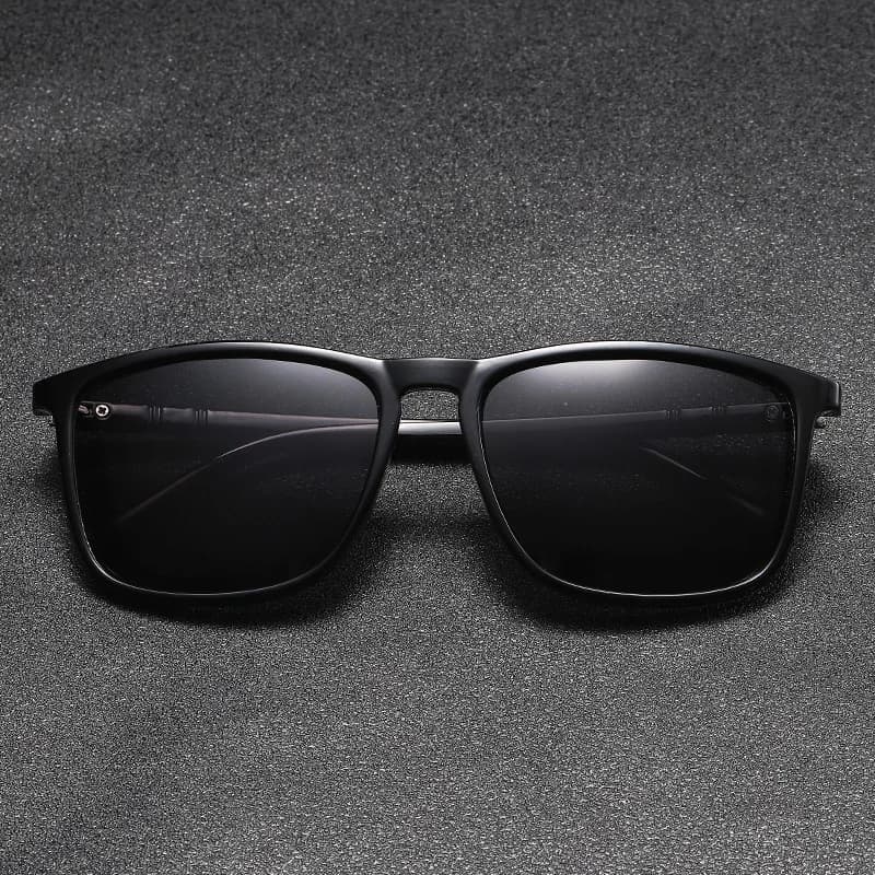 Lunettes de soleil polarisées classiques pêche extérieur - grande monture carrée homme femme conduite