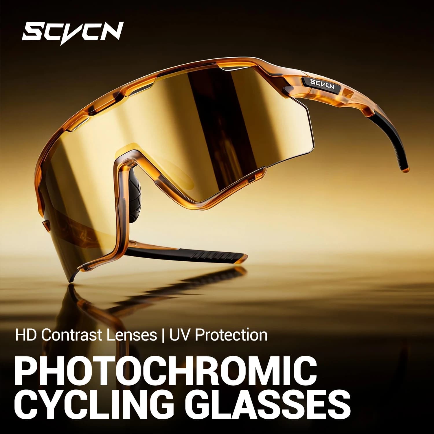 Lunettes photochromiques SCVCN randonnée et pêche - Verres adaptatifs UV400 cyclisme outdoor