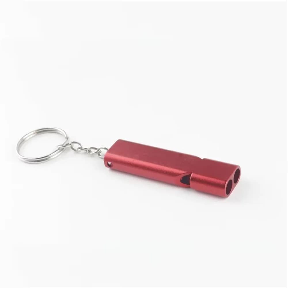 Sifflet survie fréquence double aluminium pêche équipement EDC sécurité outdoor aventure