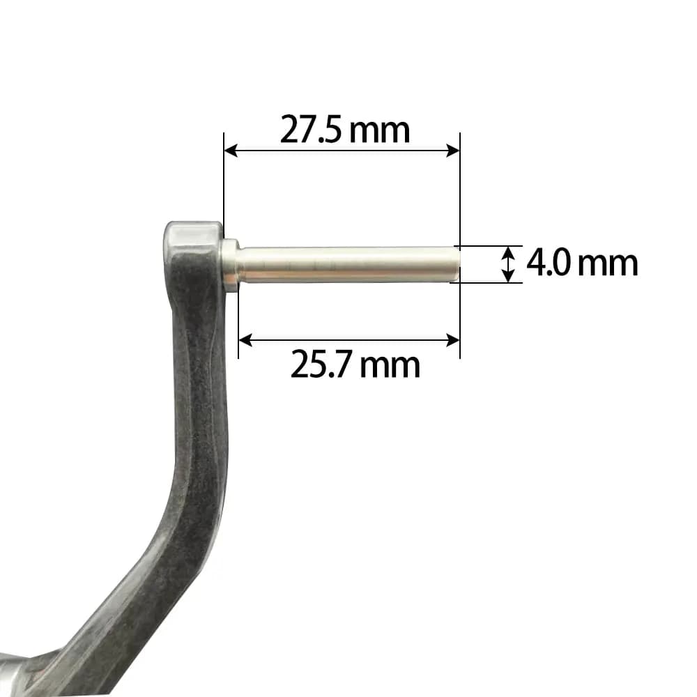Manivelle de remplacement pour moulinet de pêche spinning SHIMANO et DAIWA type prise carrée ou hexagonale