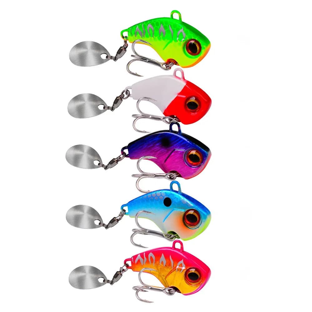 Leurre métal vibrant wobble 6g 15g 28g - Cuiller spinner pêche hiver - Appât dur artificiel