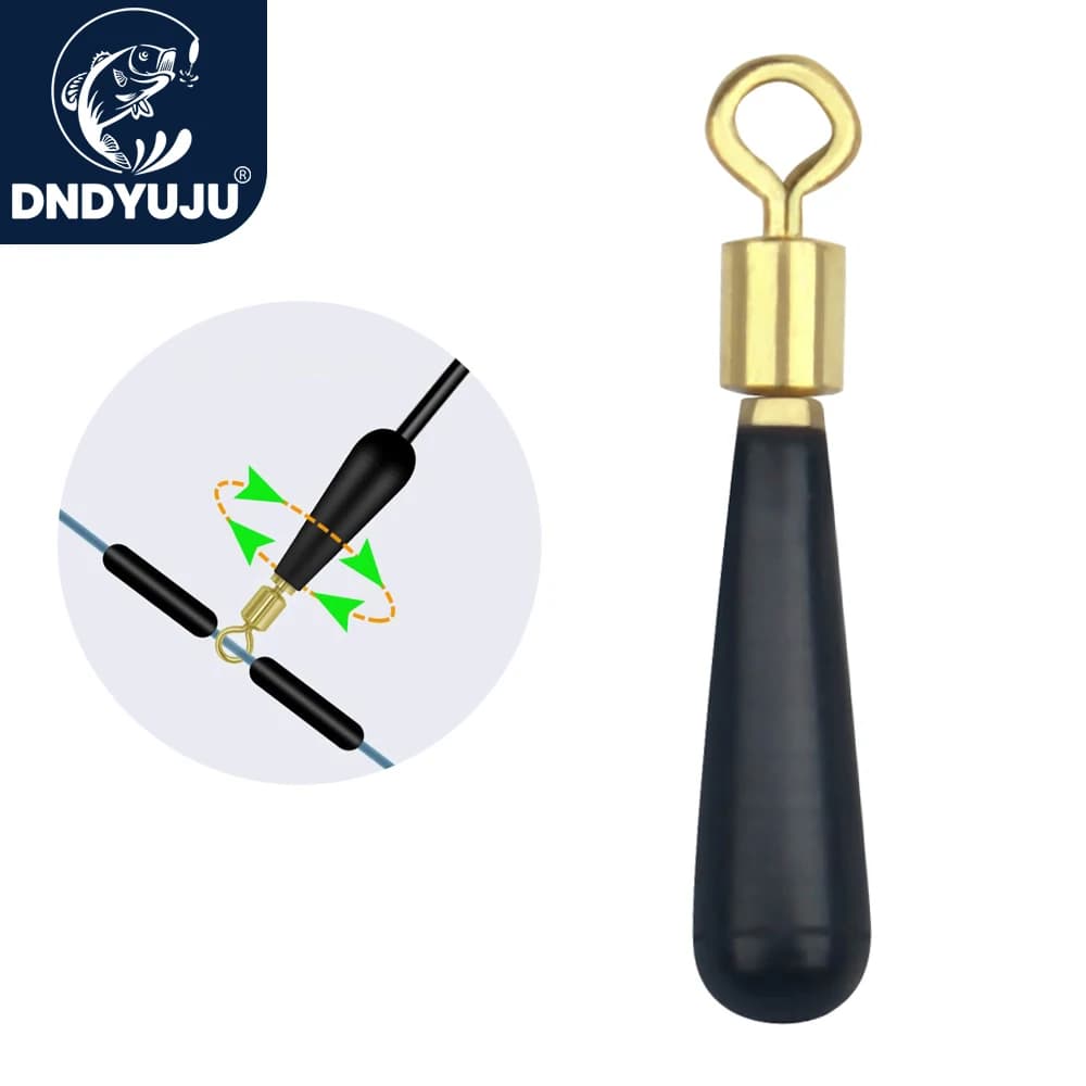 50X blocs rotation flotteurs pêche DNDYUJU - accessoires cuivre caoutchouc bases flotteurs