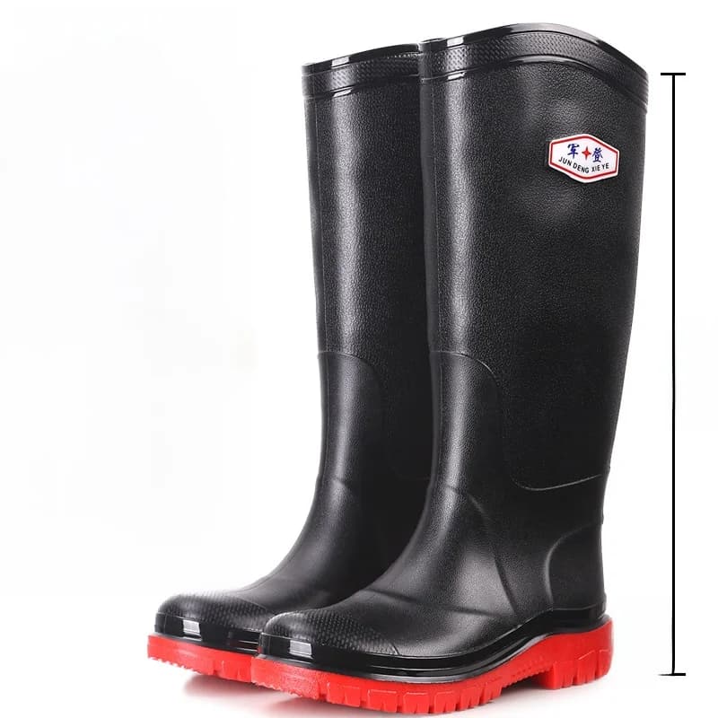 Men's Fashionable Thickened Extended Tube Rain Boots Waterproof Non-slip Outdoor