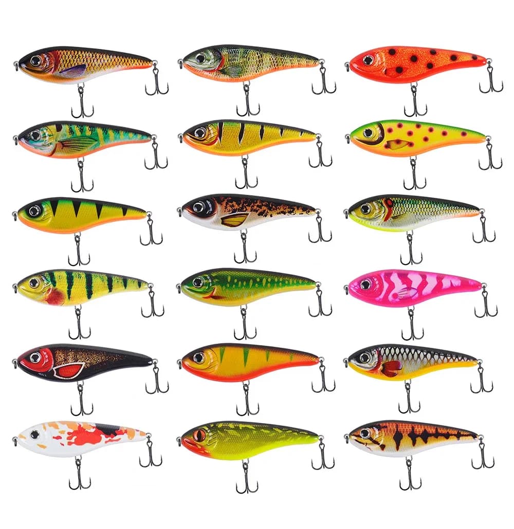 Leurre Jerkbait Westin TSUYOKI 90mm 105mm pour Brochet et Sandre, Appât Crankbait Slow Sinking au Son Puissant