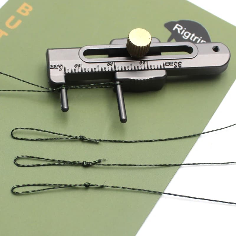Outil nœuds pêche carpe Rigtrip réglable pour montage hair rig et boucles précises