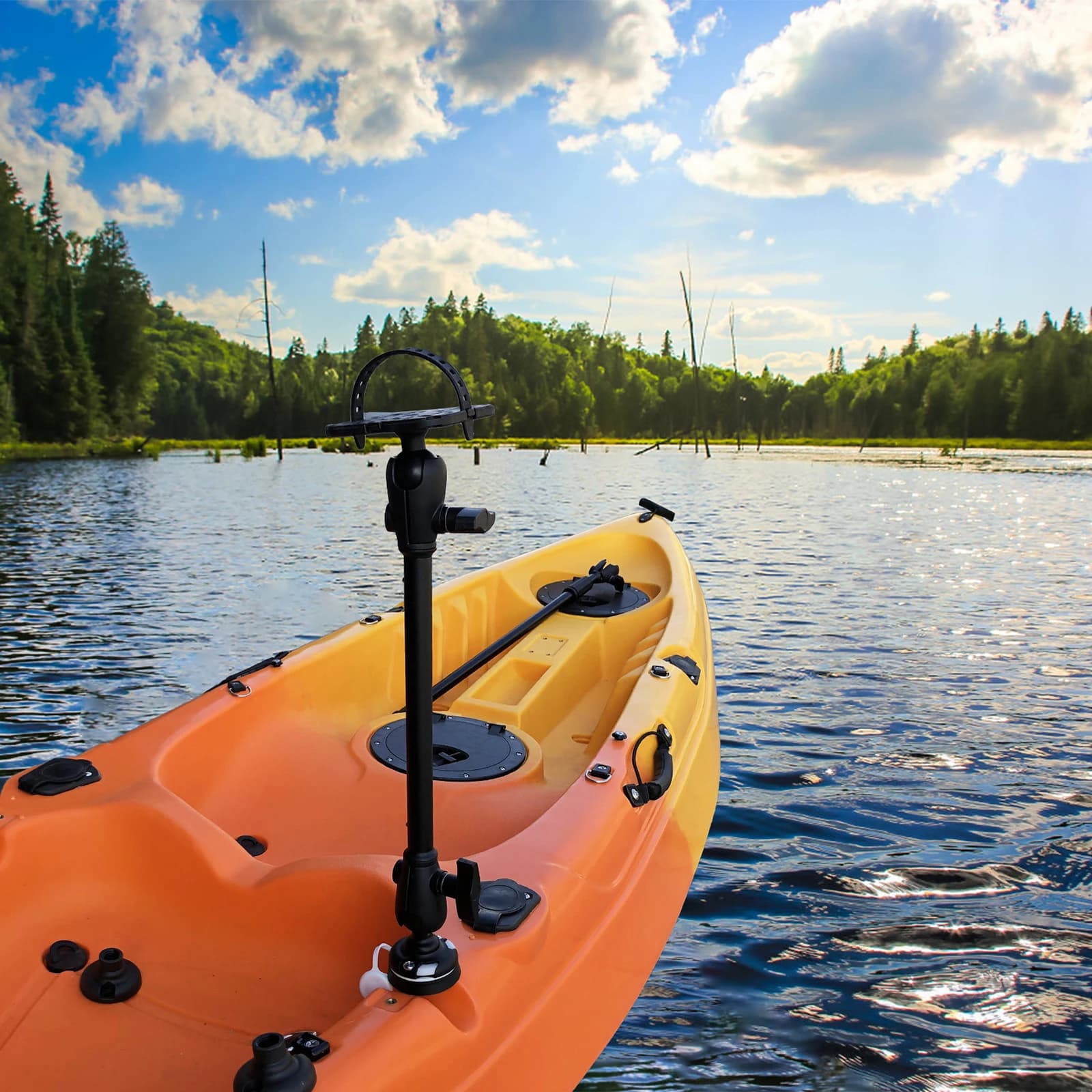 Support de caméra pour kayak - Monture étanche et réglable pour pêche et aventure nautique