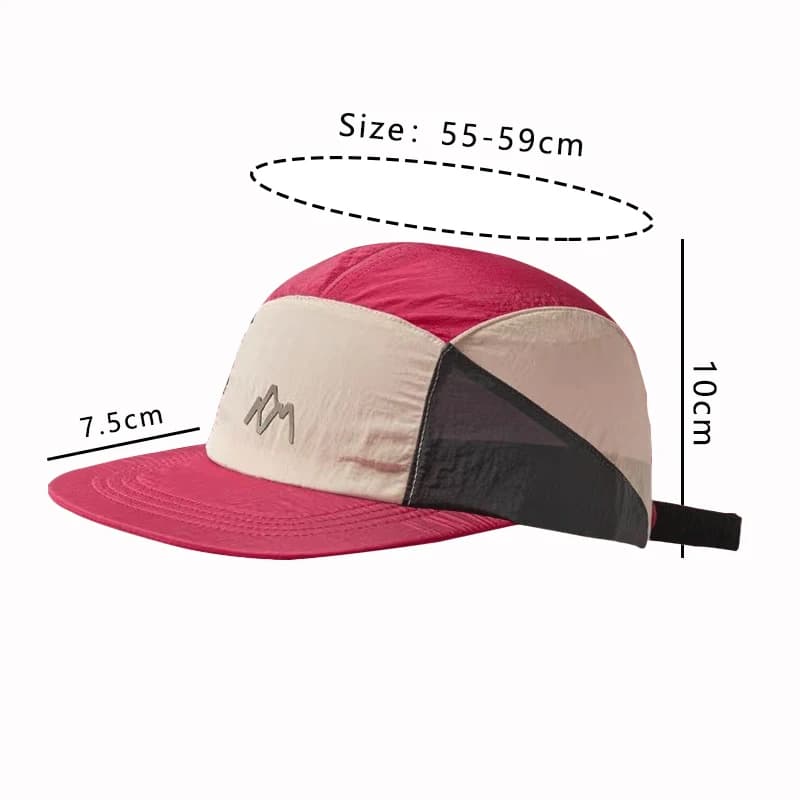 Casquette 5 panneaux tendance street pêche randonnée protection soleil retro japonaise unisexe