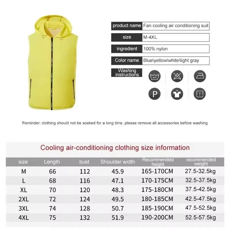 Veste de pêche rafraîchissante avec ventilation intégrée pour la pêche et le travail en haute température