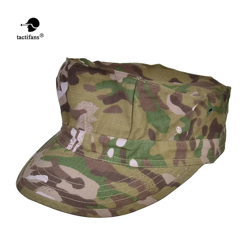 Casquette octogonale camouflage Tactifans - RipStop nylon pêche chasse sport outdoor