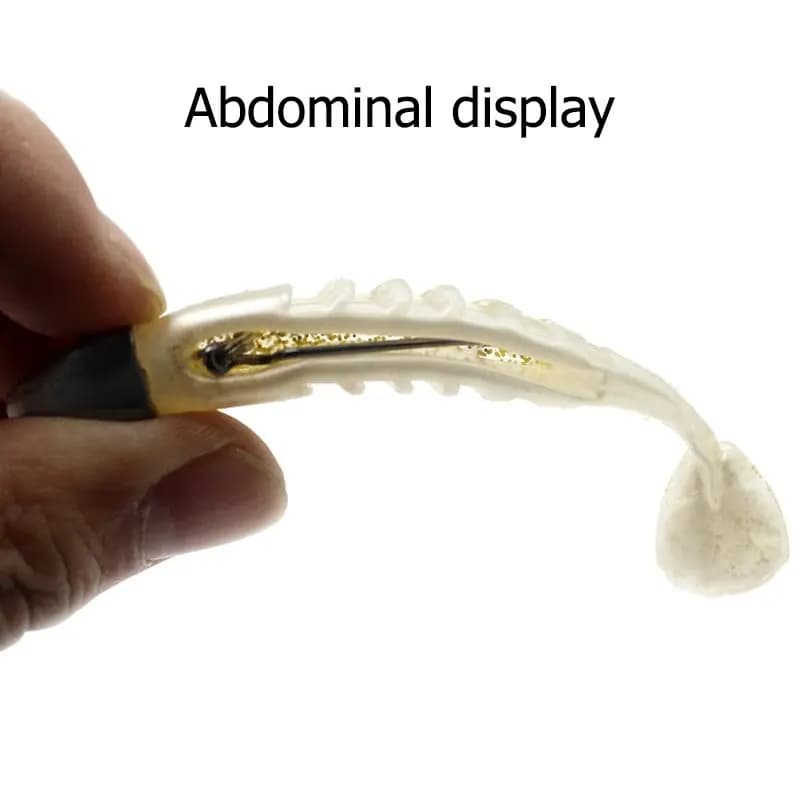 Leurre souple BURLE 10cm 15.5g avec tête plombée - Appât T Tail pour pêche au jig avec hameçon barbelé