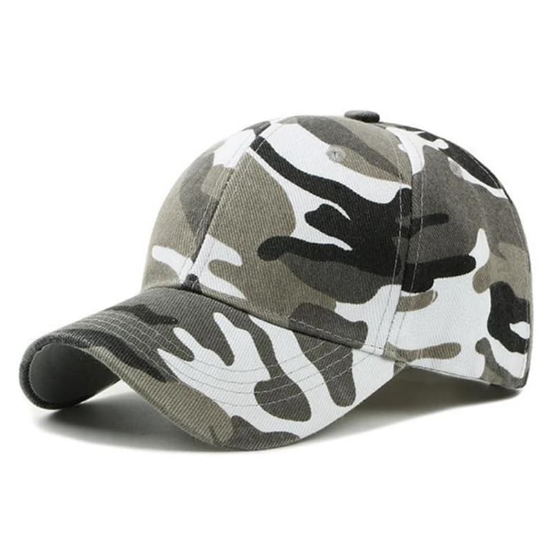 Casquette baseball camouflage coton été pêche unisexe anti-UV snapback ajustable sport