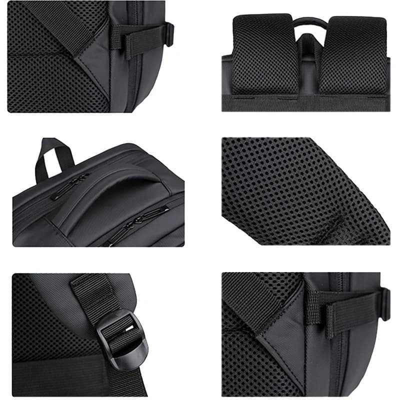 Sac à dos homme extensible 17 pouces étanche USB - Sac école sport voyage ordinateur portable