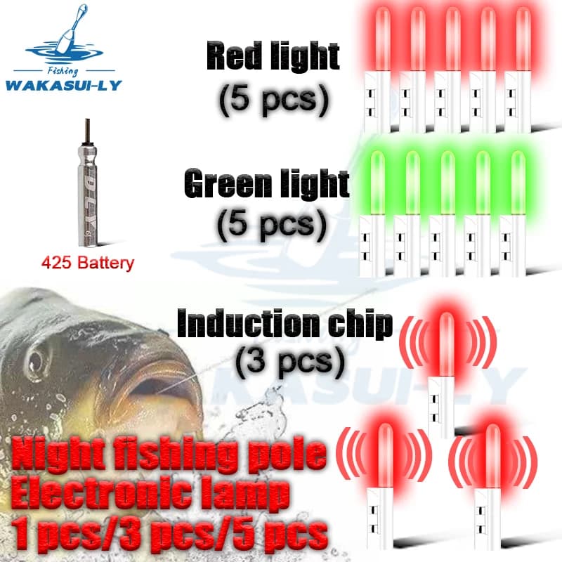 Lampe de pêche électronique LED CR425 rechargeable avec double port USB pour la pêche de nuit