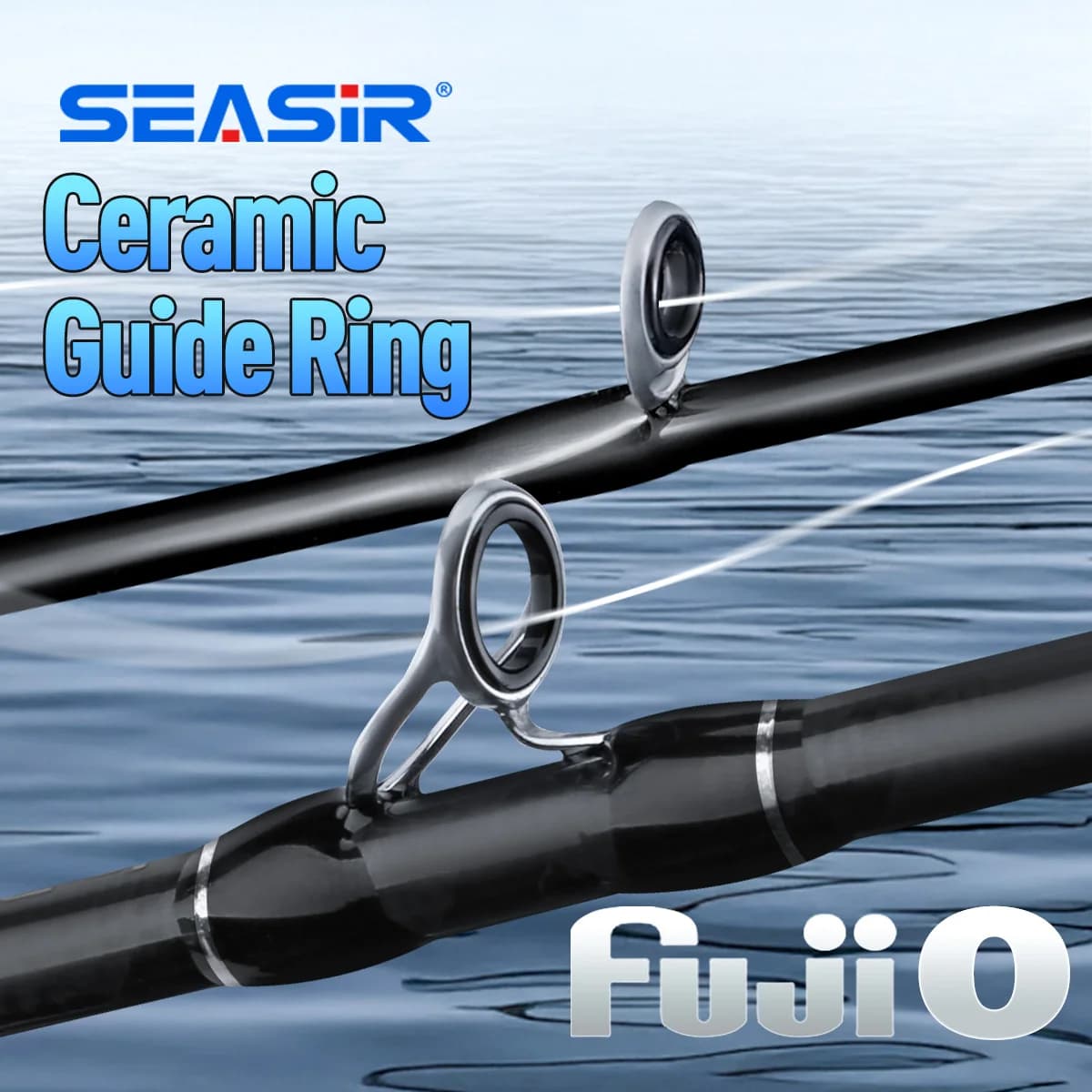 Canne ultralégère Seasir Riveria BFS 1.5-1.98m - Canne spinning baitcasting anneaux FUJI O céramique 30T+40T carbone