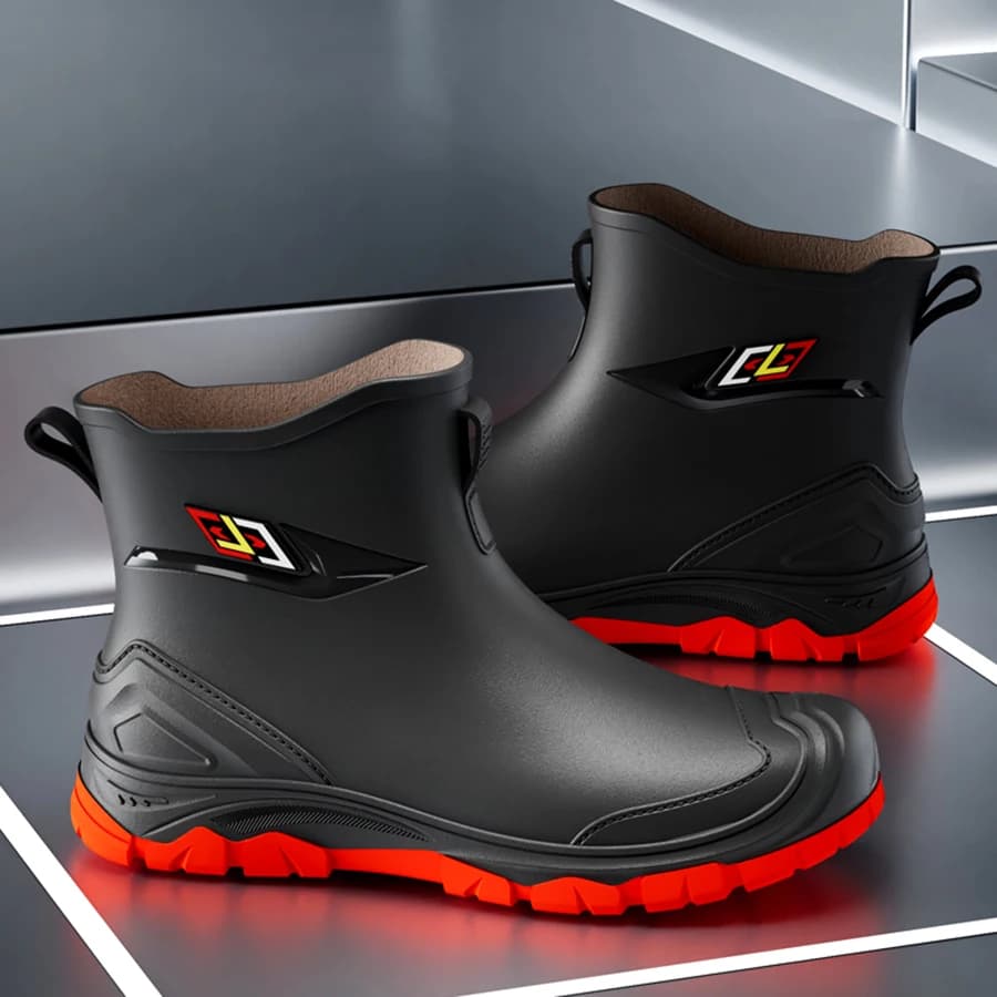 Bottes de pêche homme caoutchouc qualité supérieure antidérapantes imperméables travail extérieur