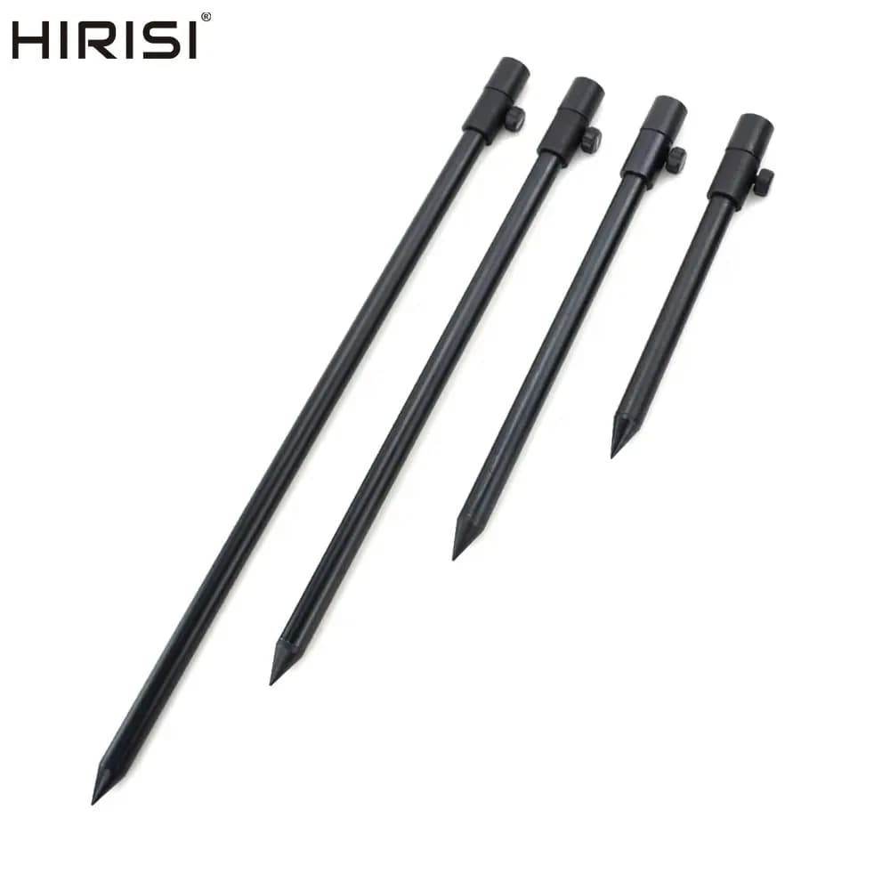 2 piquets rive aluminium noir pour pêche carpe - Supports cannes 16mm diamètre rod pod