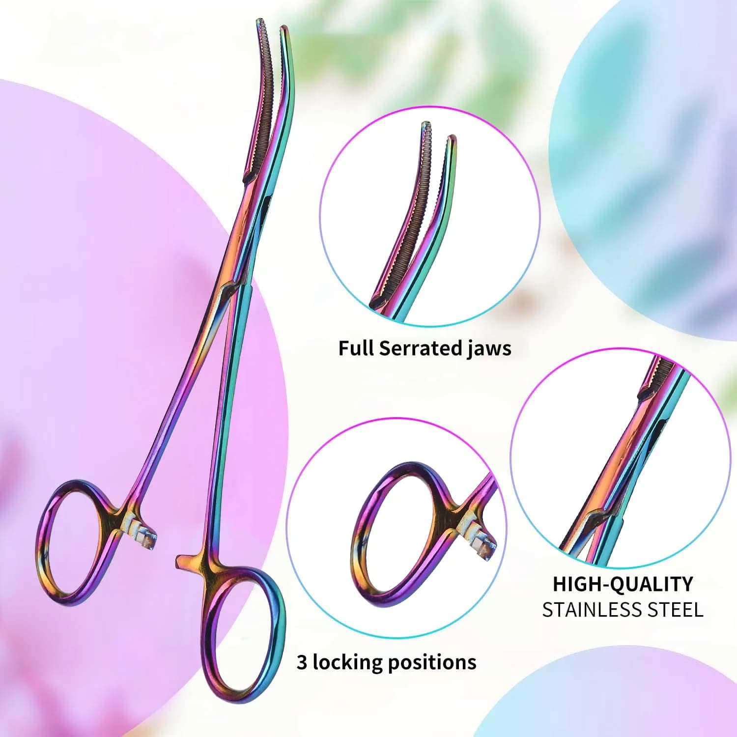 Pince de pêche premium dentelée en acier inoxydable, dégorgeoir et outil polyvalent pour toilettage des animaux