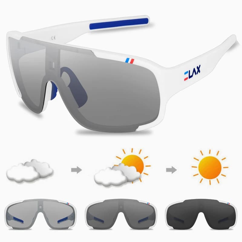 Lunettes de sport polarisées photochromiques pour vélo pêche extérieur hommes femmes protection UV