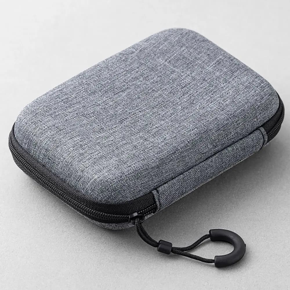 Pochette EVA mini pour AirPods et câbles - Étui de protection zippé pour accessoires numériques portables
