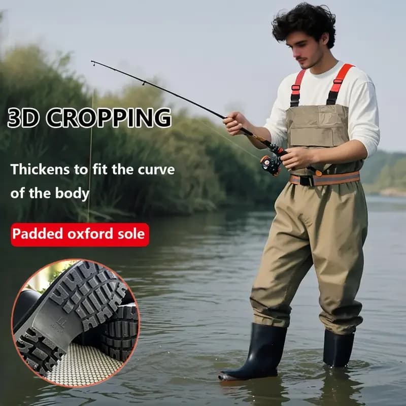 Pantalon de pêche épais en nylon imperméable combinaison intégrale vêtement technique pêche