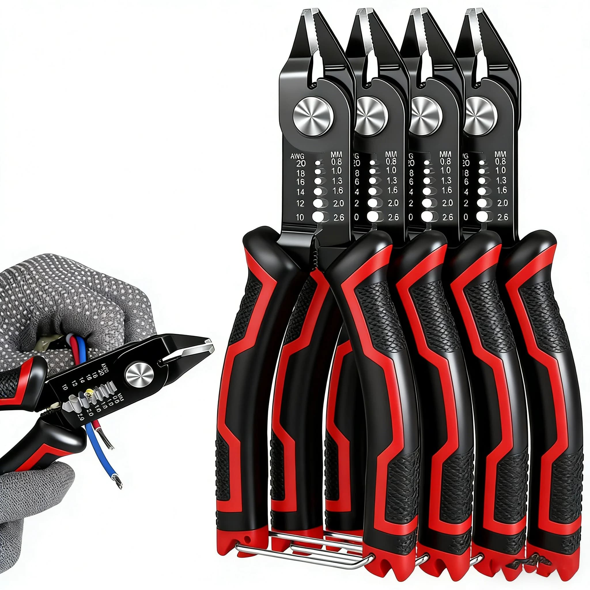 Pince dénudeuse câble multifonction coupe crimpe dénude pour réseau électrique bricolage
