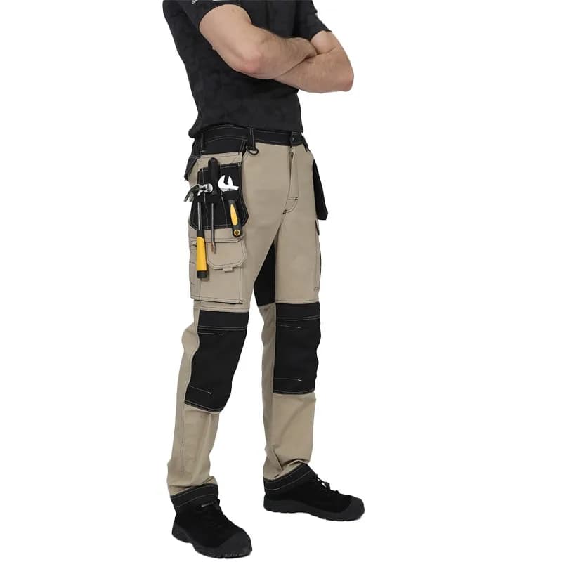 Pantalon cargo léger homme pêche - Respirant genouillères tactique pour randonnée et travail extérieur