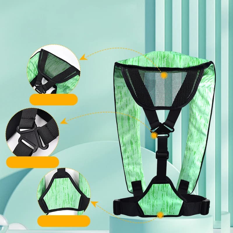 Gilet de sauvetage gonflable manuel automatique pêche mer 150N adulte sécurité nautique natation