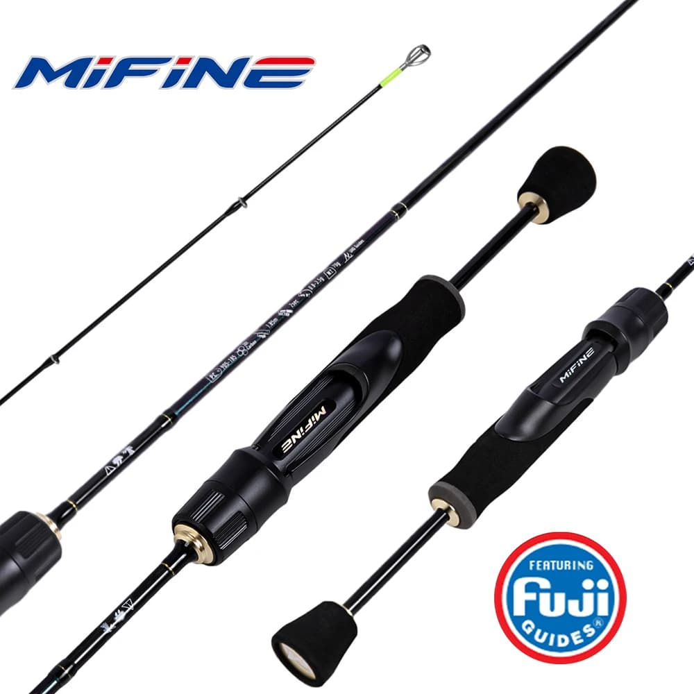 Canne à pêche ultralégère MIFINE PEGASUS UL 0.8-3.5g carbone 30T pour truite avec anneaux Fuji/RA