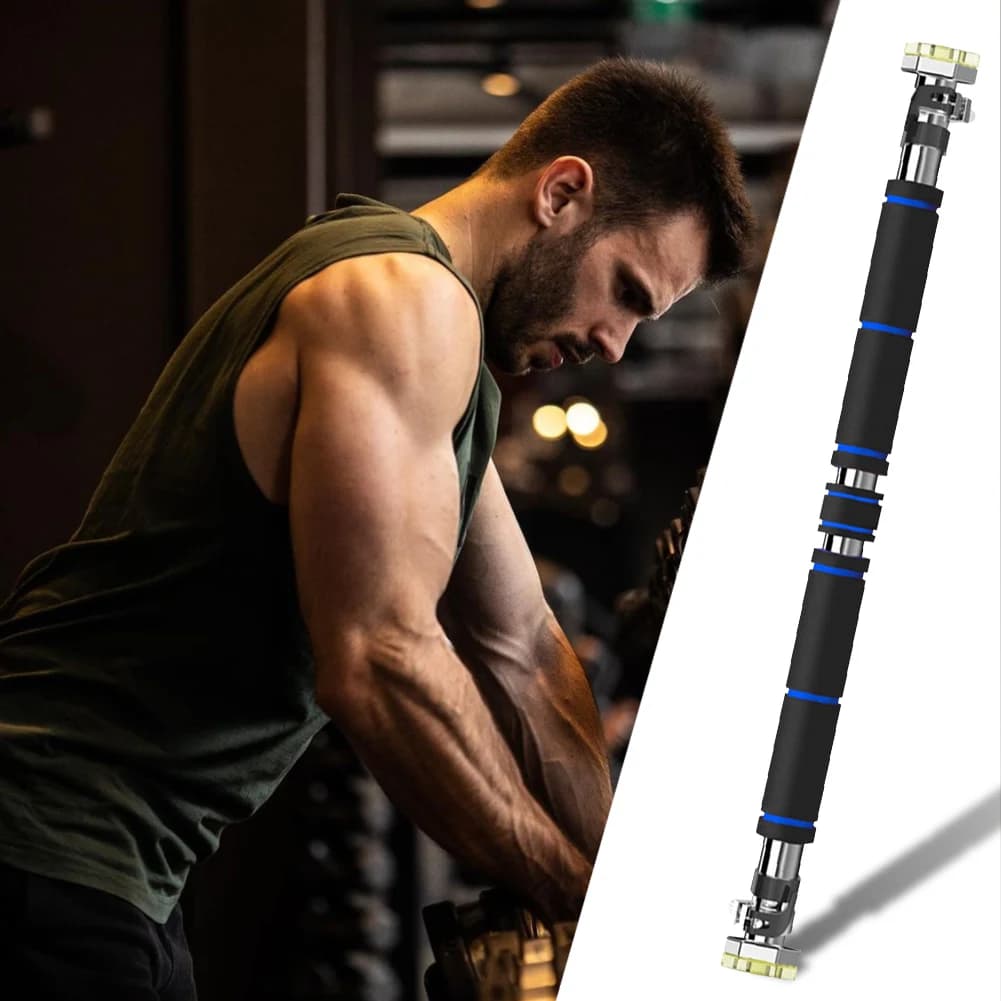Barre de traction porte ajustable 25-33 cm pour cadre de porte - Entraînement force pêche