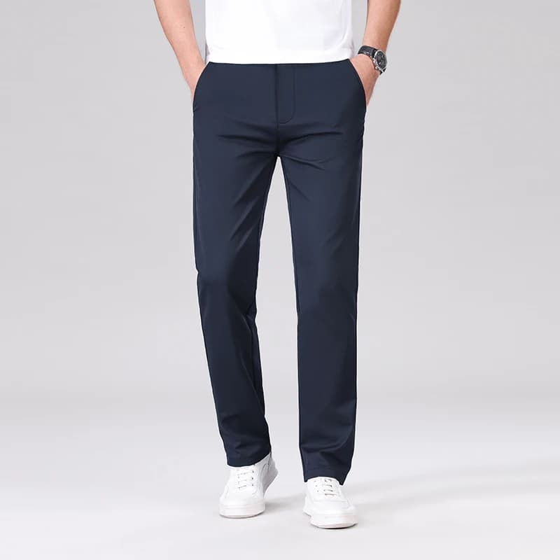 Pantalon classique homme couleur armée - Tenue décontractée pêche affaires anti-froissage